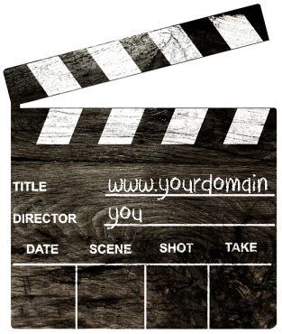 Visia website builder yourdomain clapper board